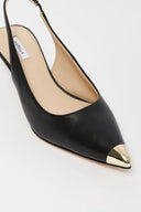 Marella PAPERO Black Kitten Heel Sling Back Shoes