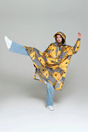 Rain Kiss Sunset Smiley Rain Poncho