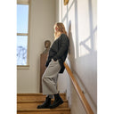 Henriette Steffensen Flare Trouser 3/4 Length In Light Grey