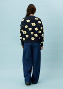 FRNCH Bergenia Cardigan in Navy Blue