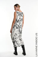 La Haine Asymmetrical Dress in White