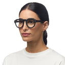 OKKIA Zeno Round Reading Glasses In Black