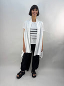 KnitKnit Gilet In White/Black