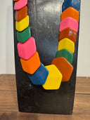 BM Necklace of Multi Coloured Hexagons