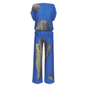Xenia CUT01 Patterned Jumpsuit in Blue