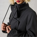 Lurdes Bergada Canvas Jacket With Fleece Lining In Grey
