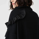 Bize Kariko Knit Top With Taffeta Swirls