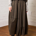 Lurdes Bergada Gathered Bubble Skirt In Chocolate