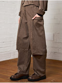 Lurdes Bergada Barrel Trousers In Chocolate