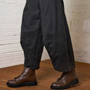 Lurdes Bergada Canvas Trousers with Hem Detail In Grey