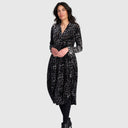 Alembika Velvet Dress In Grey Leopard
