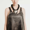 Katerina Vassou Industrial Bead Necklace In Brown