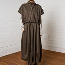 Lurdes Bergada Gathered Bubble Skirt In Chocolate